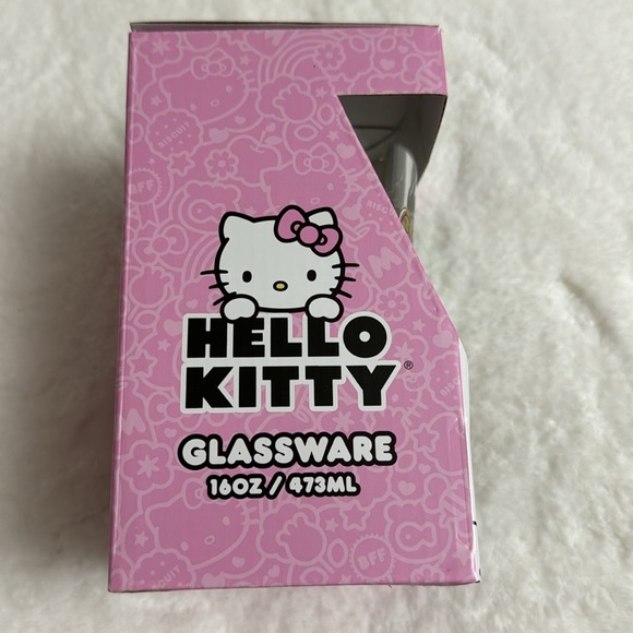 Hello Kitty Halloween Glitter Glassware Cup NEW Tik Tok 16oz Sparkle Glass - Picture 5 of 9